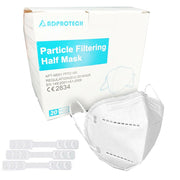 KIT 20 MASCHERINE PROTETTIVE FFP2 CERTIFICATA CE INAIL SENZA VALVOLA MASCHERINA
