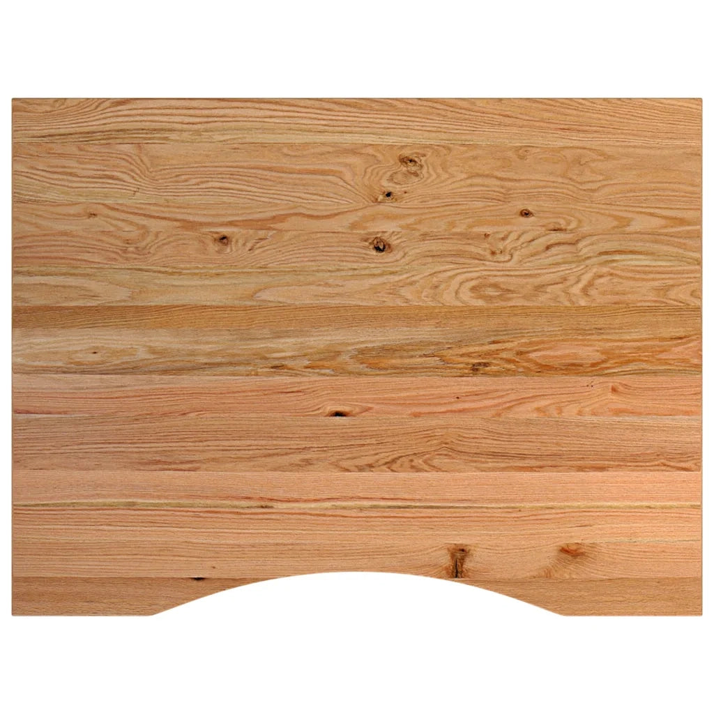 Banco Lavoro Marrone Chiaro 80x60x(71,5-98) cm Legno di Rovere