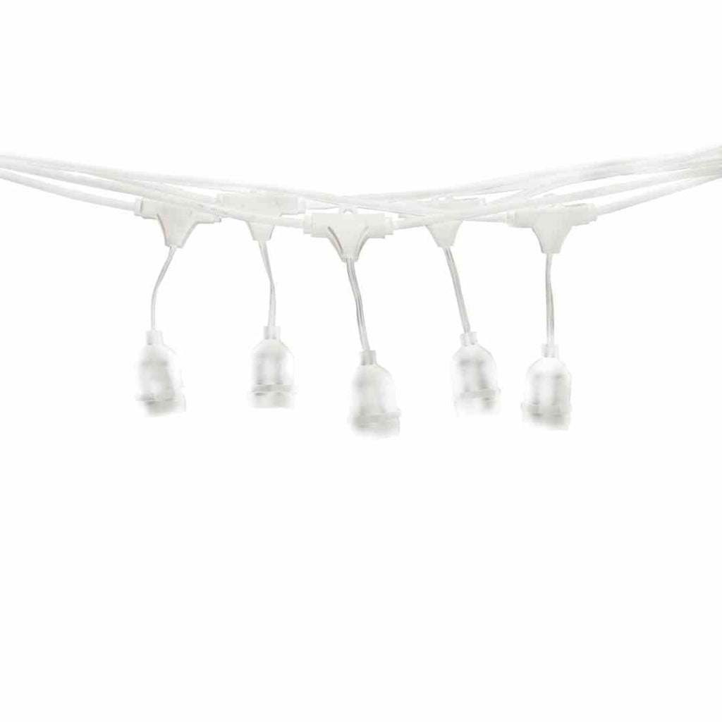 Catena luminosa 15m 15xE27 IP44 bianca Eko-Light EKO9889