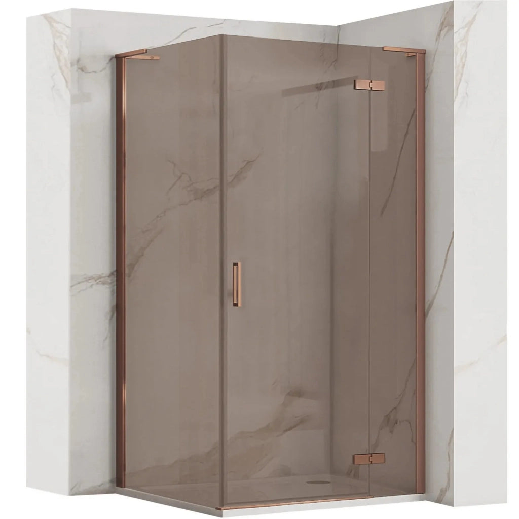Cabina Doccia Rea Hugo 100x80 Copper Brush