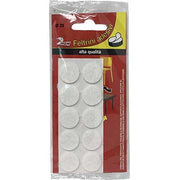 FELTRINO ADESIVO TONDO - BIANCO D.MM 16 CF=PZ 15- 25 confezioni