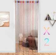 Due tende da porta 100 x 200 cm per finestre, schermo per porte in set di 2, 18 colori