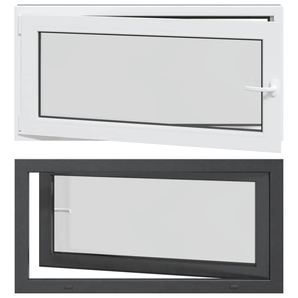 Finestra per Soffitta RISOR 120 x 60 cm PVC e Vetro Antracite CFW7616409