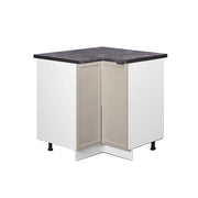 Mobile ad angolo cucina Fame-Line GrigioBeige/Bianco 80.5 cm, PL Antracite Vicco