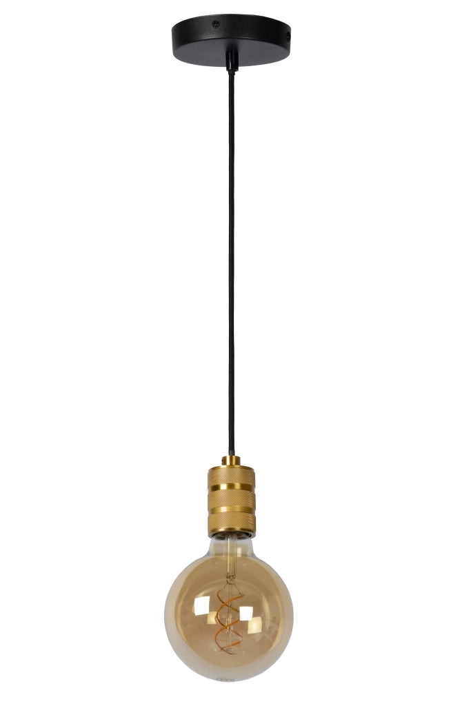 Lampada a sospensione moderna Jova oro E27 60W Lucide
