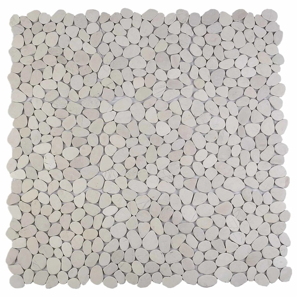 Pavimenti in ciottoli Bianco 30 x 30 cm Ciottolo Fluviale 42033533