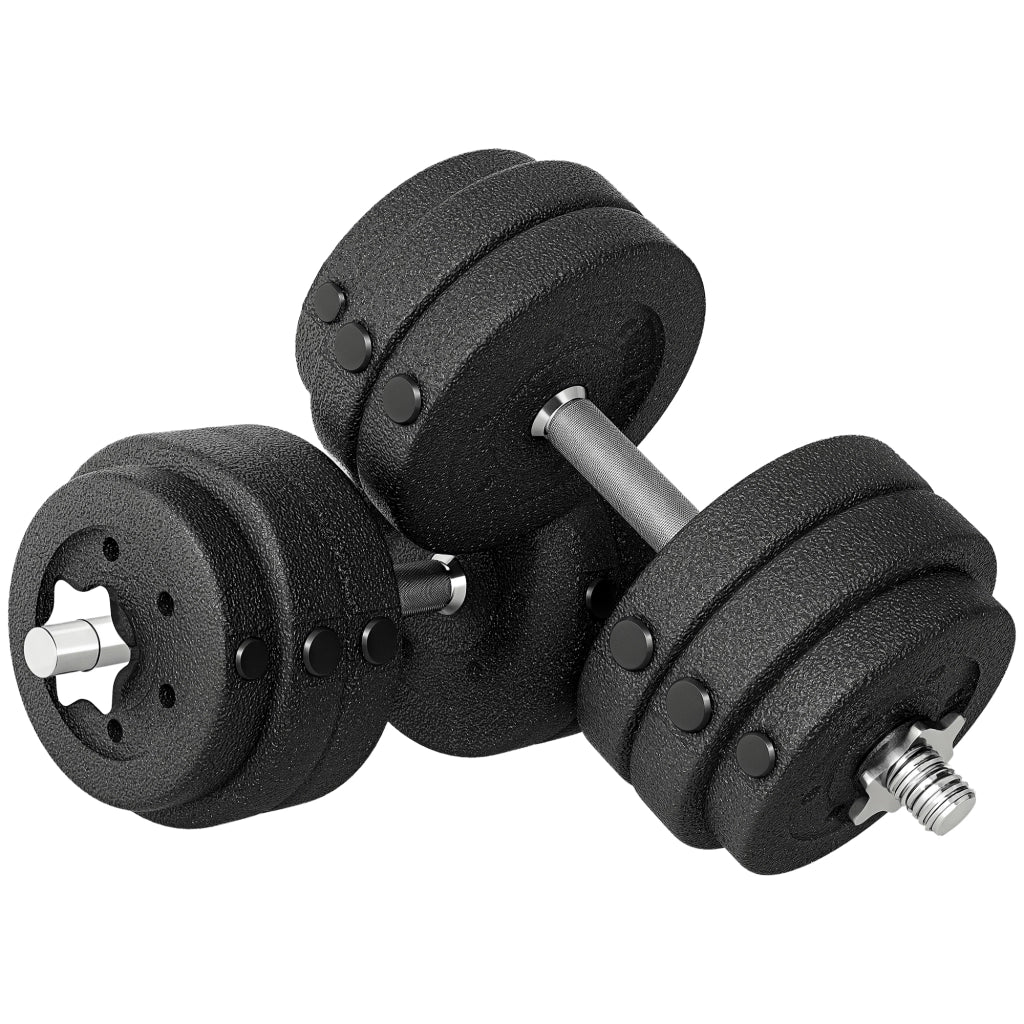 Set Pesi Manubri 30 kg ¨C zephmum ¨C Nero 43x18x7.5 cm