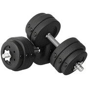 Set Pesi Manubri 30 kg ¨C zephmum ¨C Nero 43x18x7.5 cm