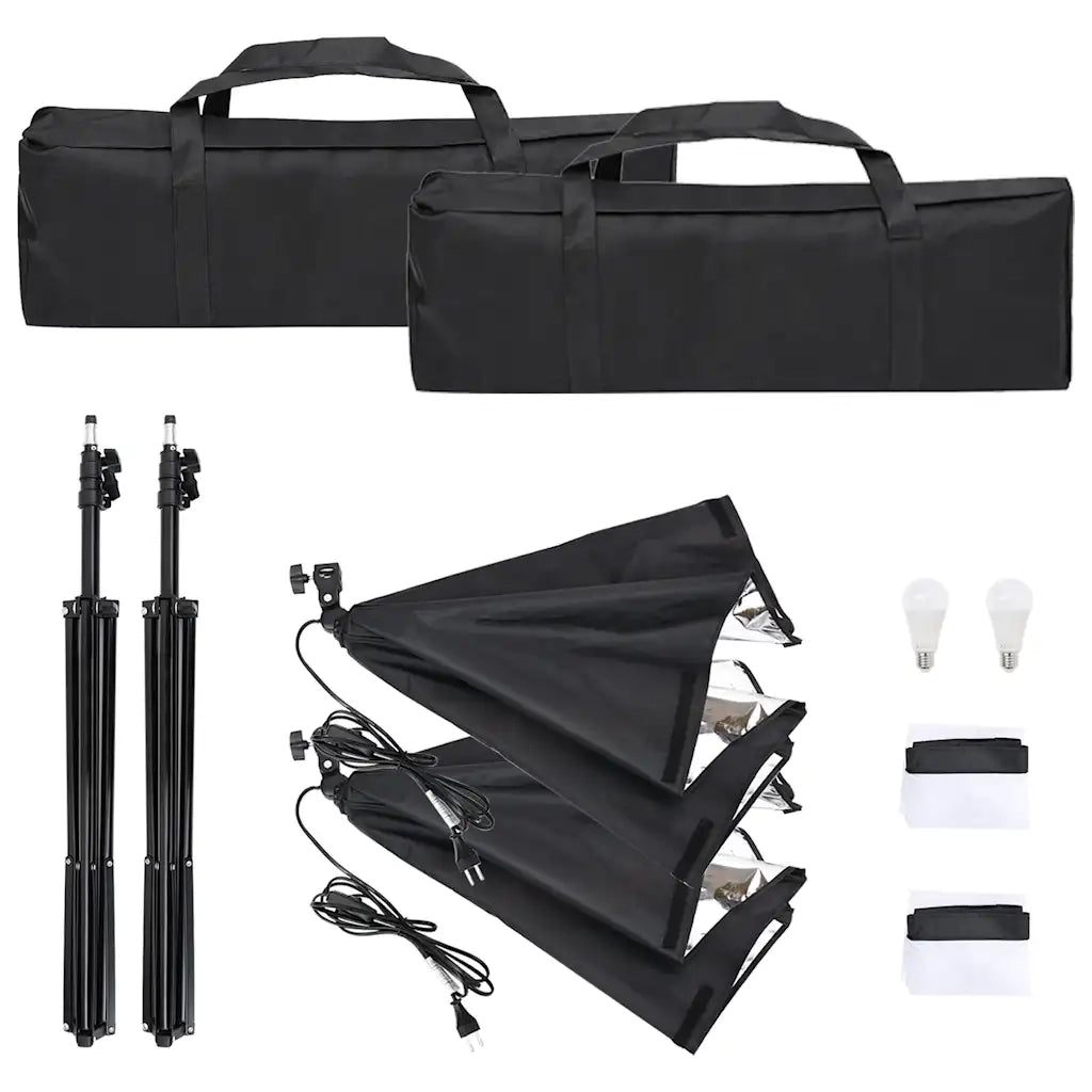 Kit per Studio Fotografico con Set di Luci e Fondale 3094740
