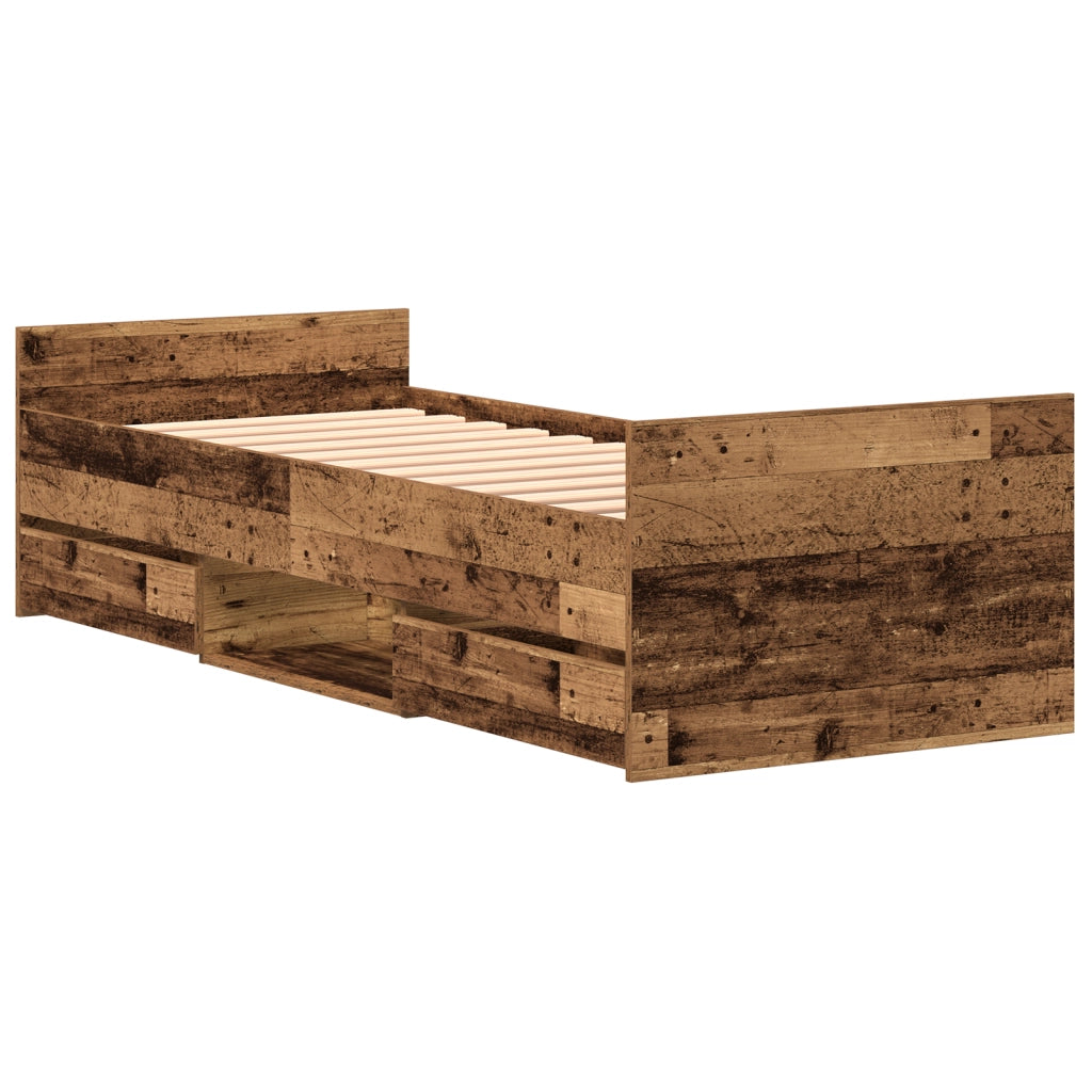Letto  senza materasso Legno Vecchio 75x190 cm Legno ingegnerizzato