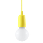 Lampada a sospensione Matero 1 gialla Pure Lume E27