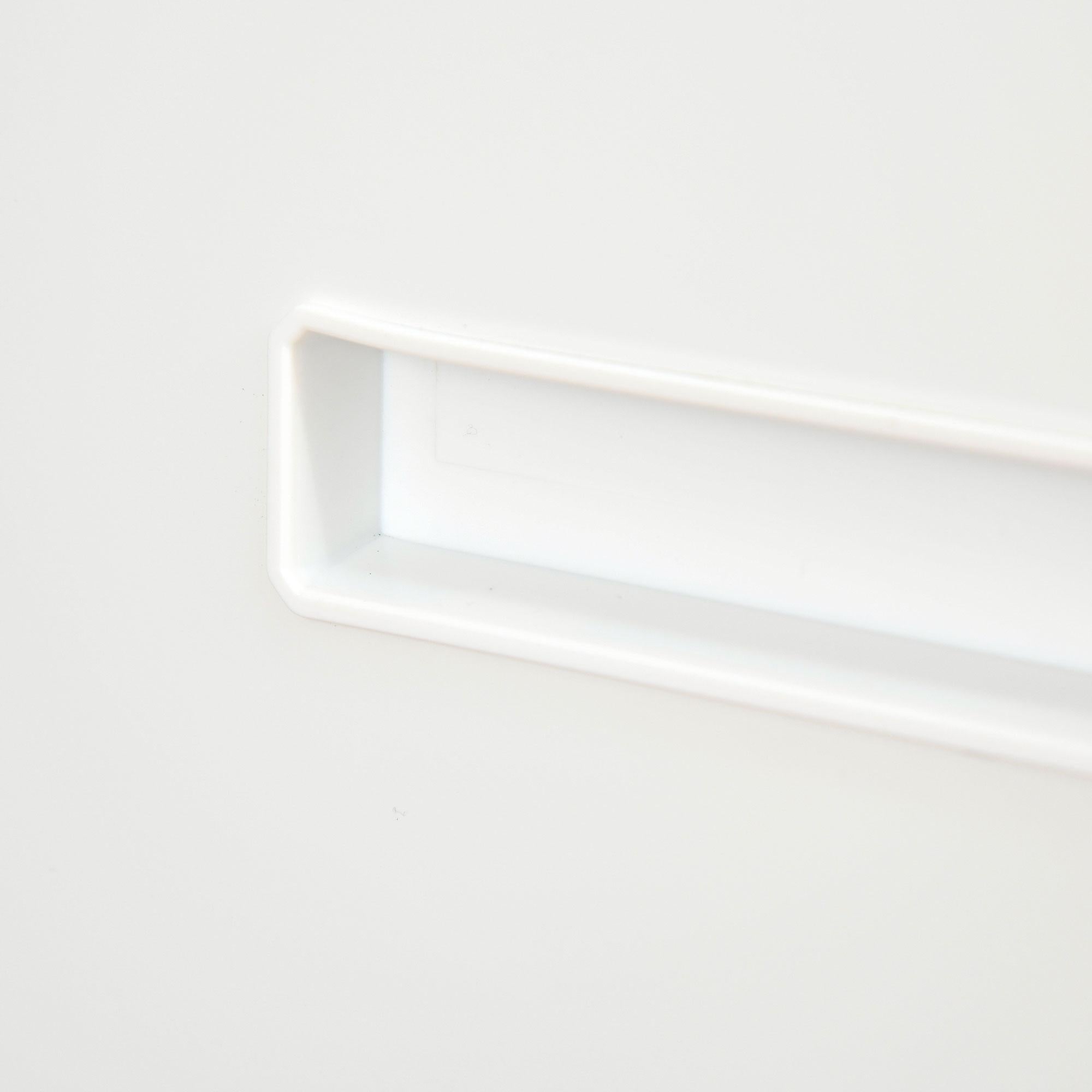 Cassettiera Schedario 2 Cassetti da Ufficio 39x48x67 cm in Acciaio Bianco