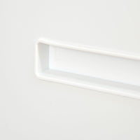 Cassettiera Schedario 2 Cassetti da Ufficio 39x48x67 cm in Acciaio Bianco