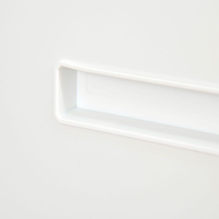 Cassettiera Schedario 2 Cassetti da Ufficio 39x48x67 cm in Acciaio Bianco