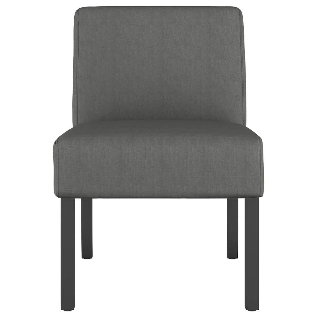 Poltrona Bassa-Poltroncina Grigio Scuro in Tessuto