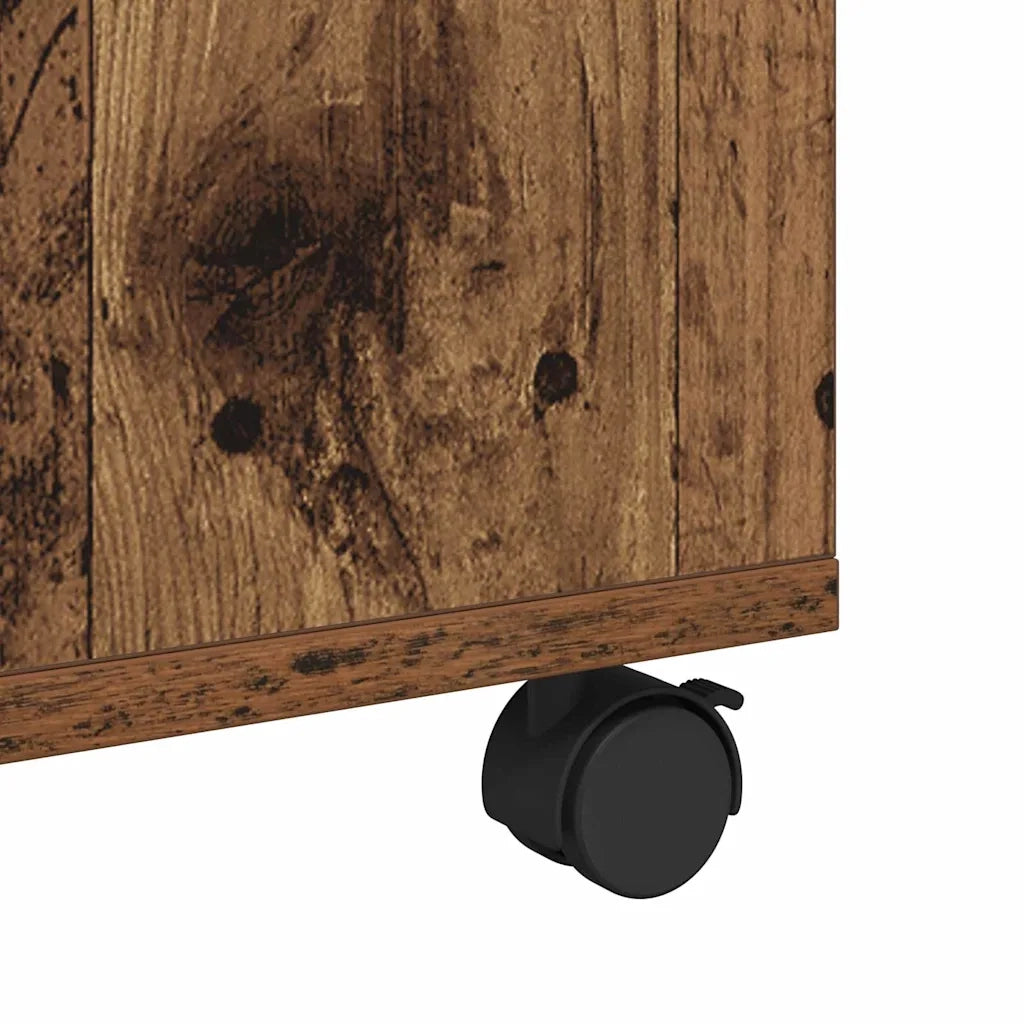 Tavolino da Salotto con Cassetto-Tavolino da soggiorno-Tavolo Legno vecchio 75 x 75 x 38 cm