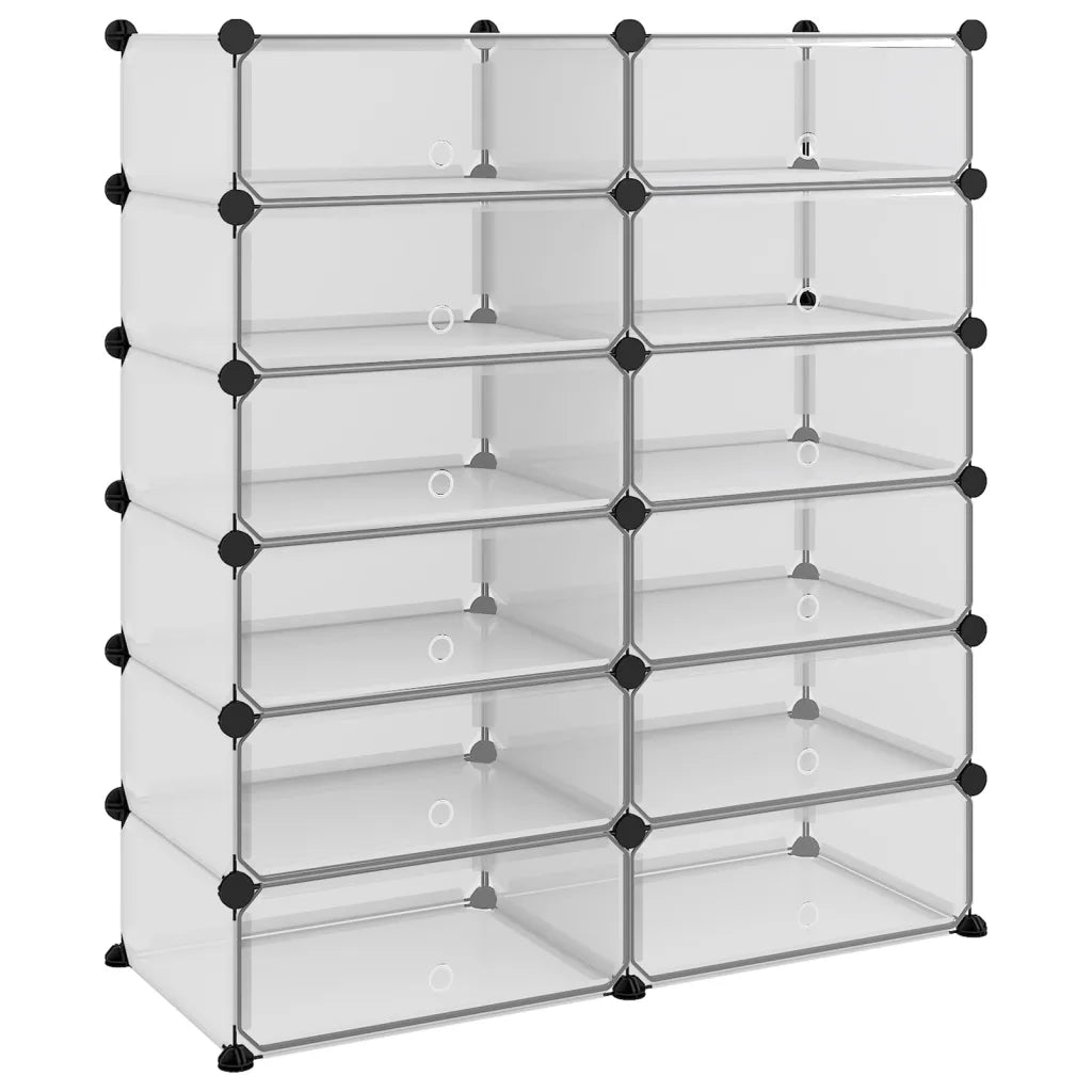 Scarpiera Trasparente 94,5x36,5x106 cm in PP 340564