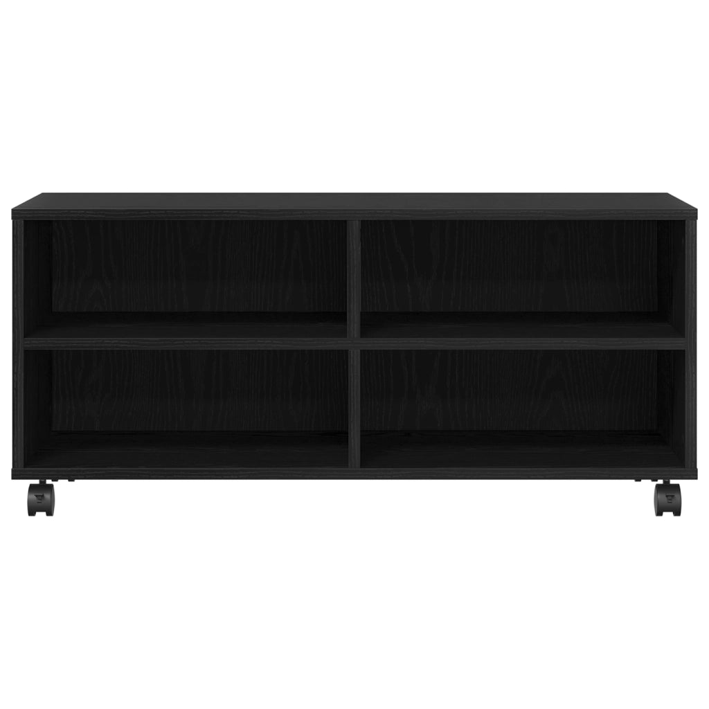 Mobile TV  Nero 90x35x35 cm in legno ingegnerizzato