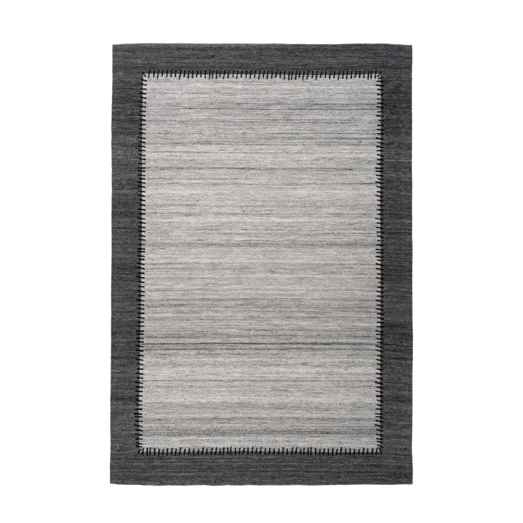 Tappeto Phoenix 300 in Lana Grigio e Antracite 200x290 cm