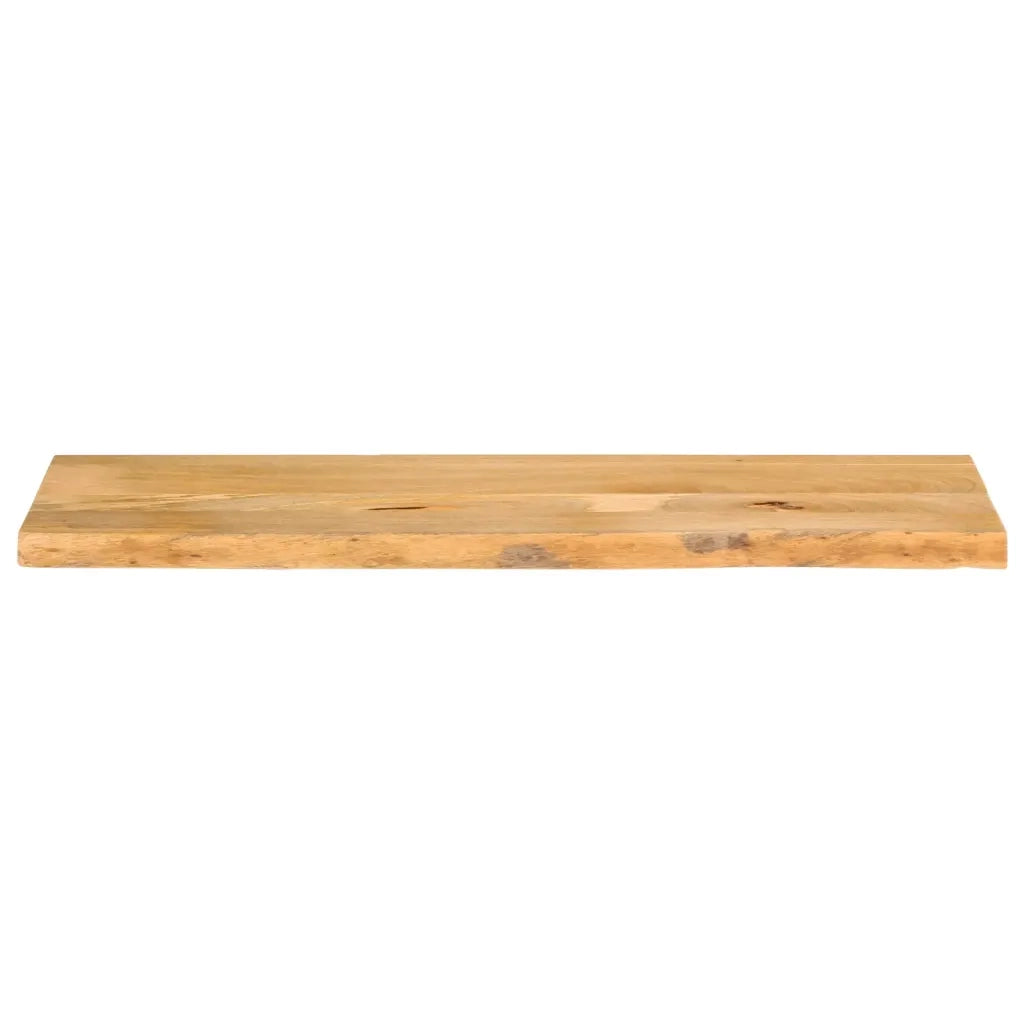 Piano Tavolo | Superficie Tavolo | Piano Scrivania Bordi Vivi 120x40x3,8cm in Legno Massello di Mango
