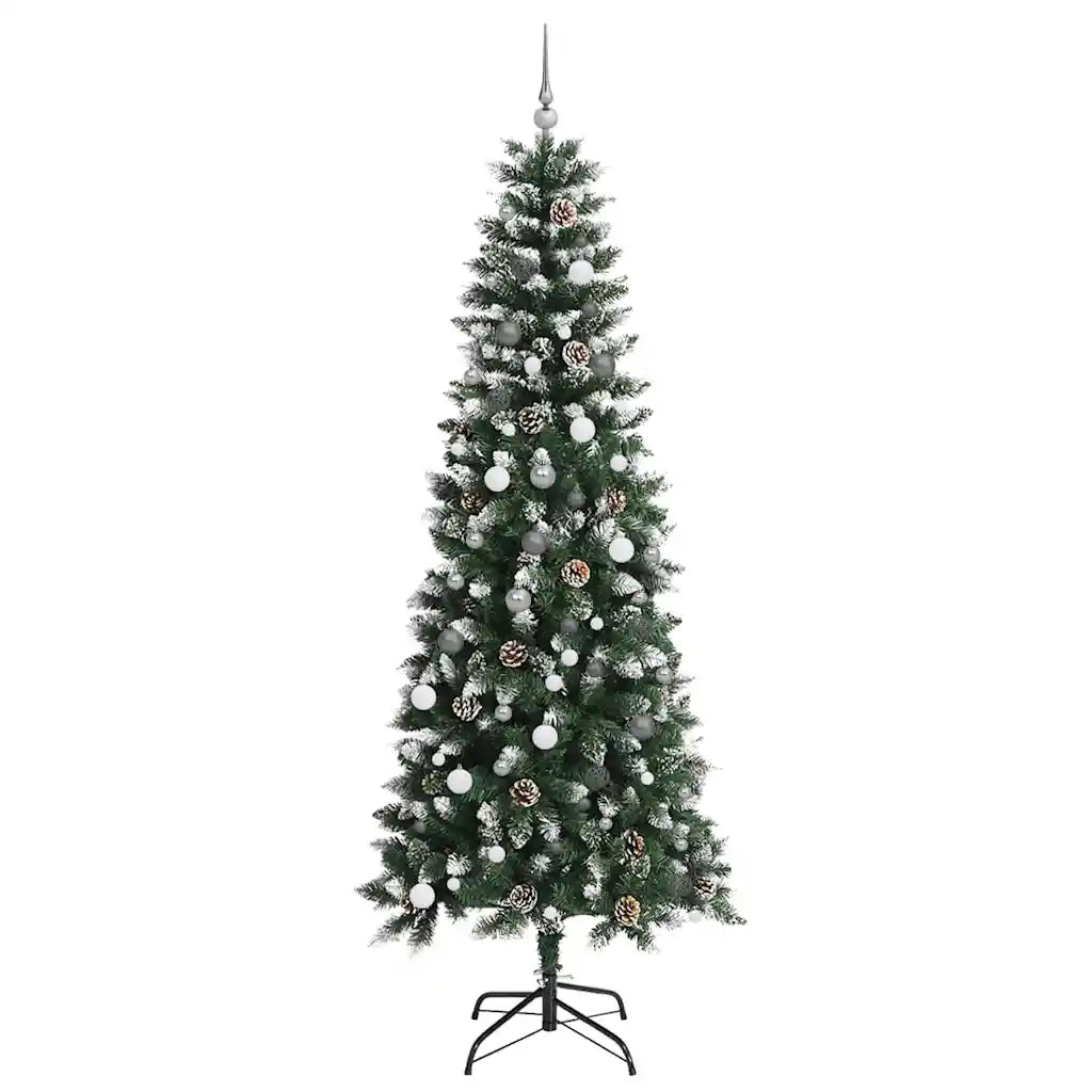 vidaXL Albero di Natale artificiale Verde 240 cm PVC
