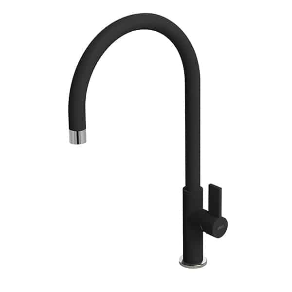 Rubinetto Miscelatore Cucina Elleci Volta Keratek Plus Nero Assoluto MKKVTA86