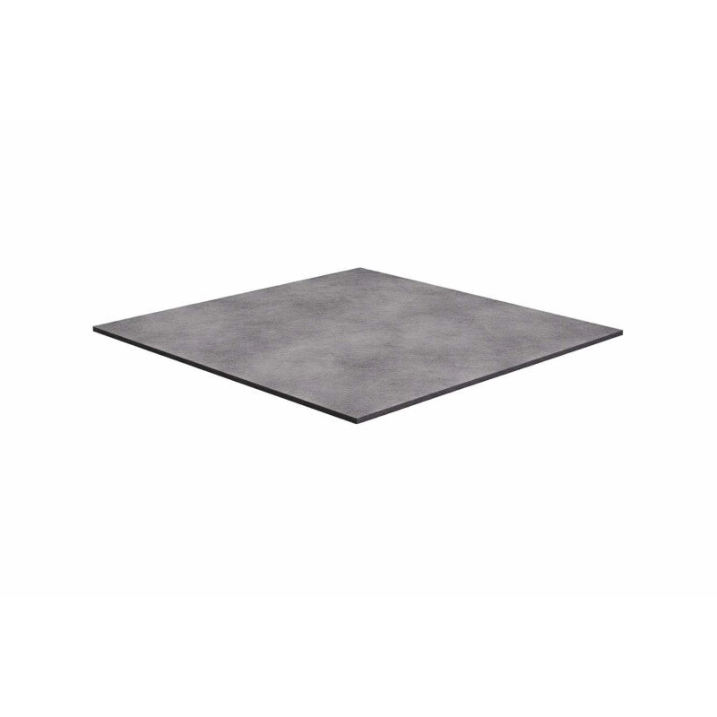 Top Tavolo Hpl Grigio Cemento Quadro Cm 79x79x1