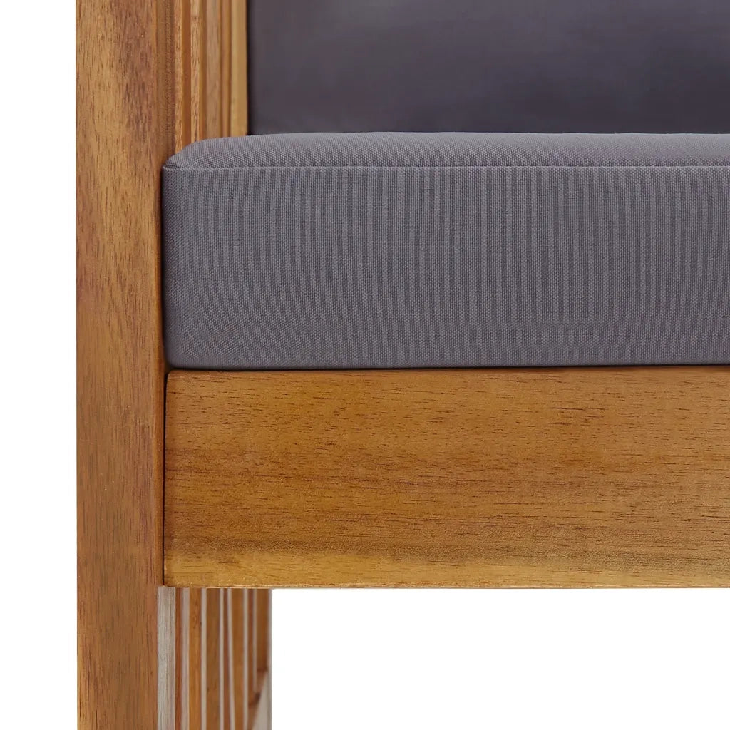 Set Divani da Giardino 2 pz con Cuscini-Sofa da giardino in Massello di Acacia