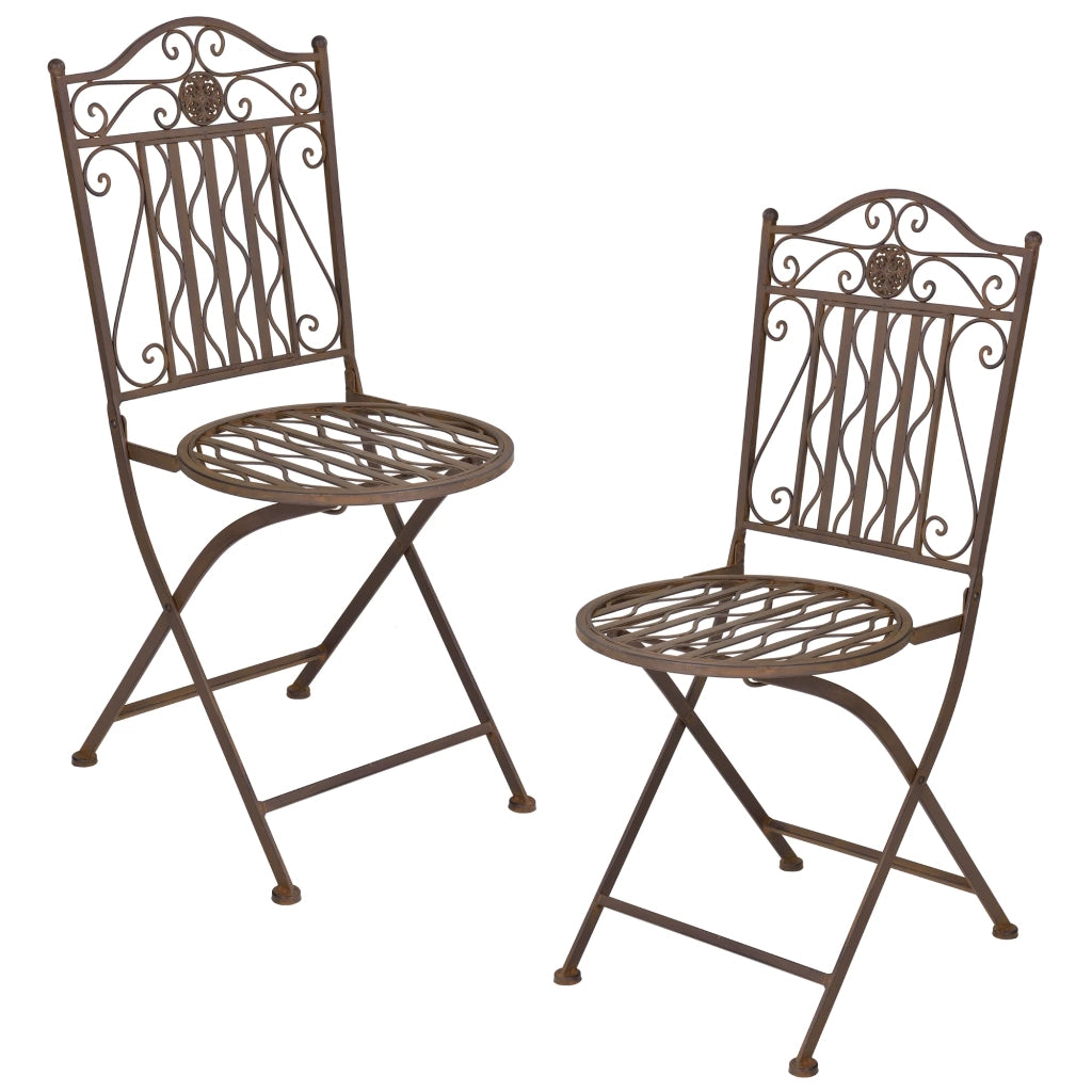 Set bistrot da giardino in metallo bronzo 03_0006935