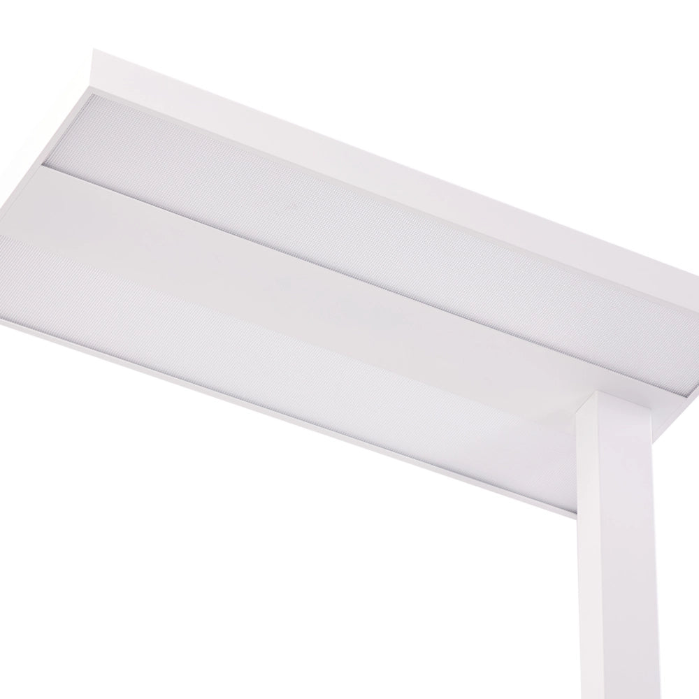 Lampada da terra a LED in metallo bianco con interruttore 197 cm soggiorno camera da letto