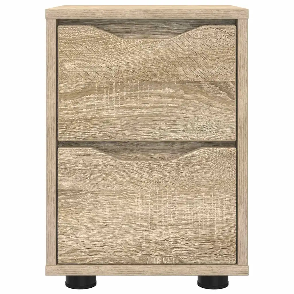 Comodini con cassetto 2 pcs Rovere Sonoma 30,5 x 30 x 43 cm