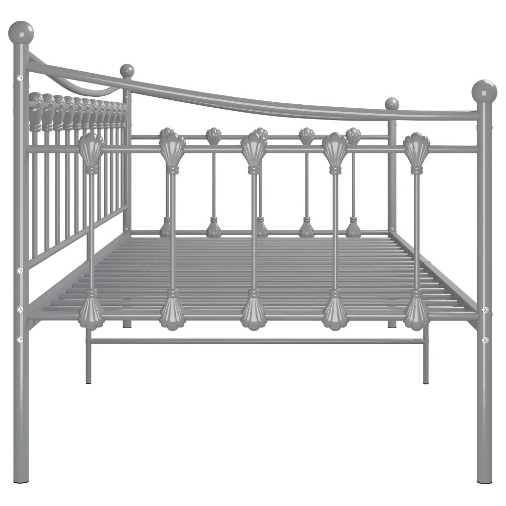 Telaio Divano Letto Grigio in Metallo 90x200 cm 324757