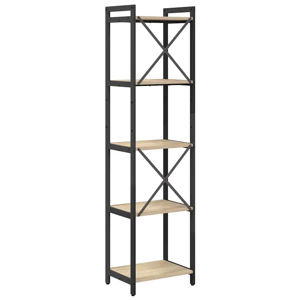 vidaXL Libreria rovere sonoma 40 x 30 x 153 cm Legno multistrato