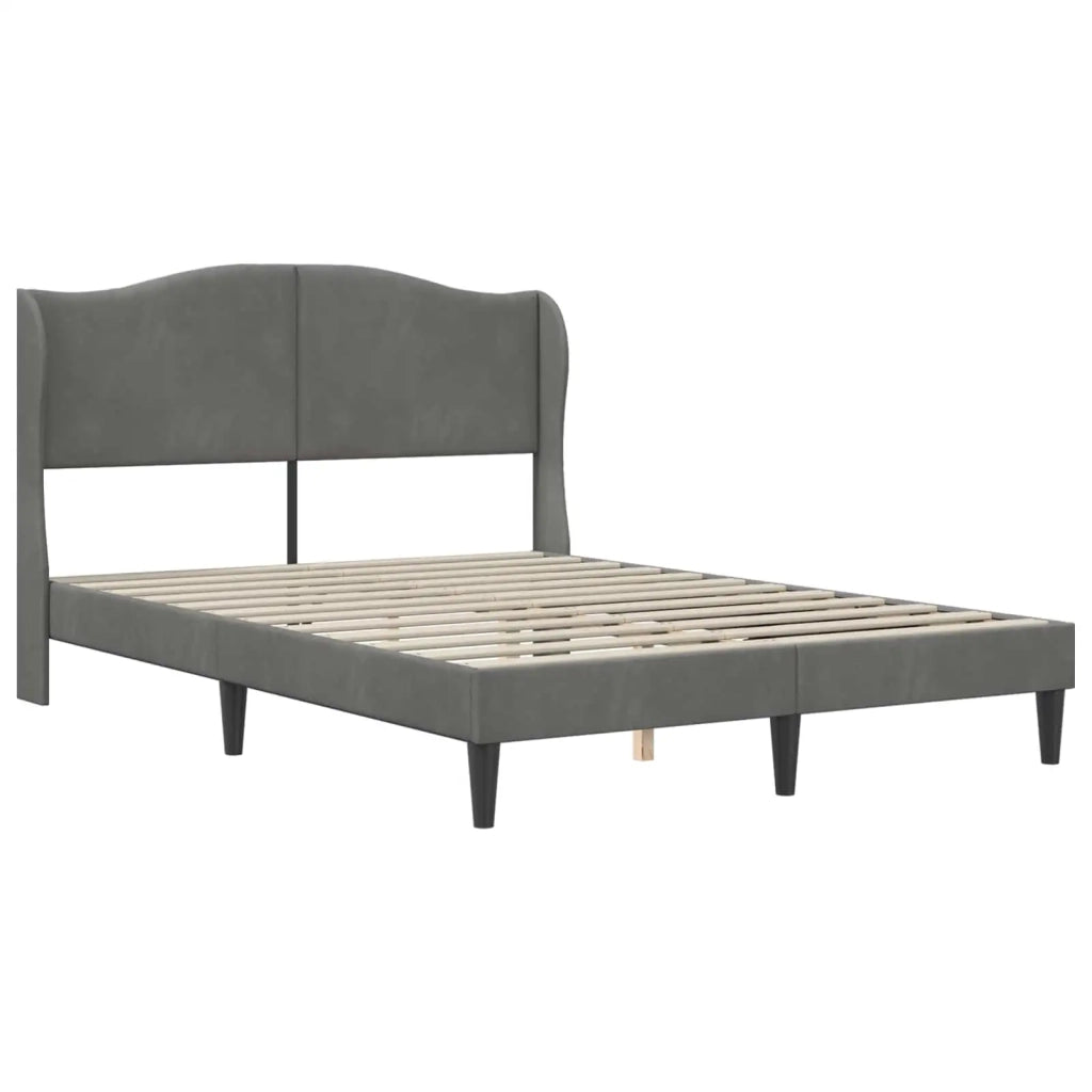 Struttura del letto Grigio Scuro 120 x 200 cm Velluto 42027912