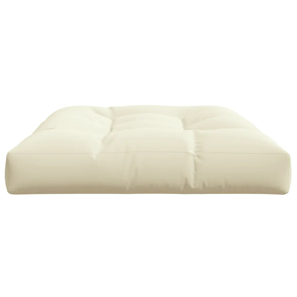 vidaXL Cuscino per Pallet Crema 120x80x12 cm in Tessuto