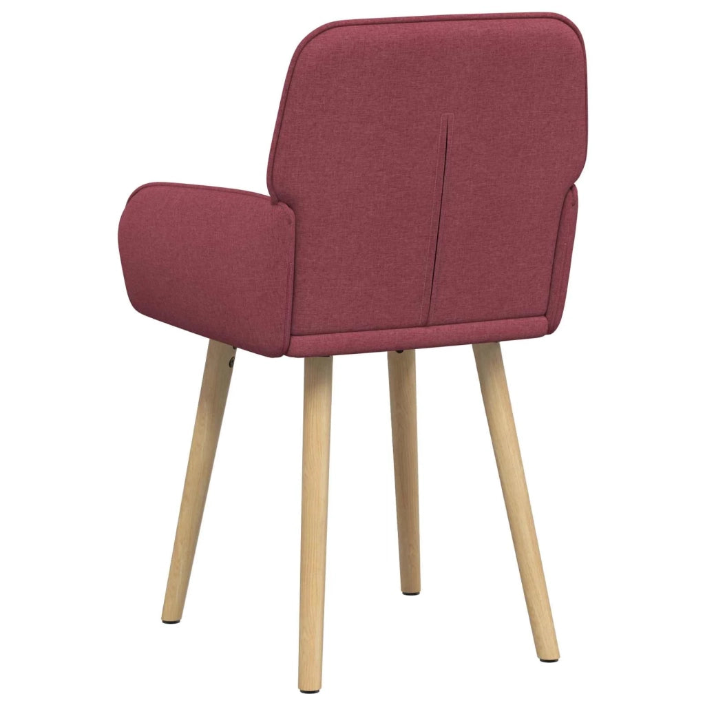 Sedie da pranzo 6 pz Tessuto Rosso Vino 56,5 x 50 x 87,5 cm 3428204