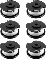 6 pezzi di spazzola di riserva in nylon per tagliaerba, Ø 1,6 mm lunghezza 4,9 m, per tagliaerba batterica TLE-03 e suoi equivalenti, con 6 spugne.