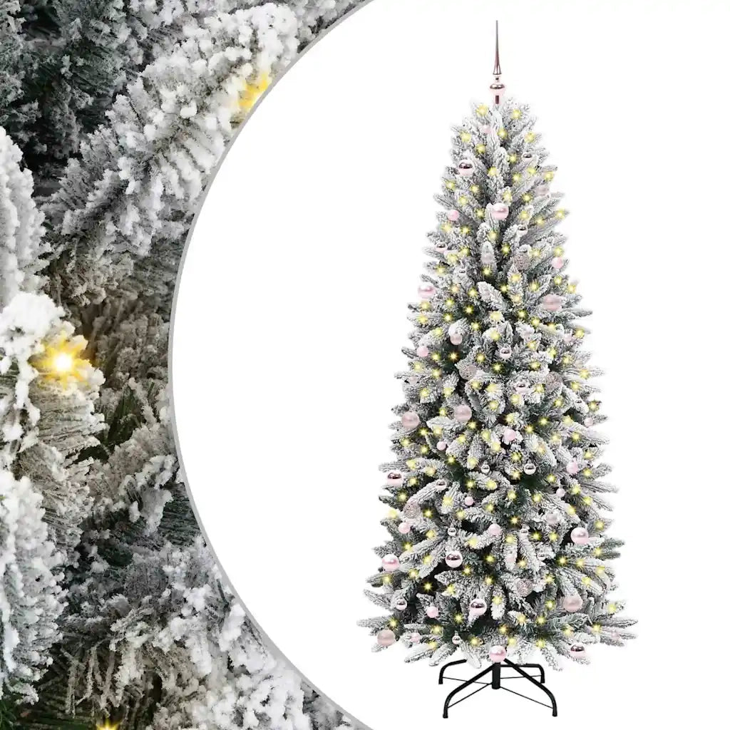 Albero di Natale artificiale con 300 LED Bianco 240 cm 3396071