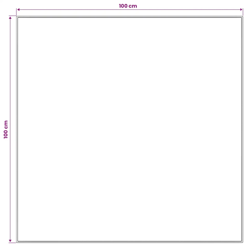 Runner Tappeto LESAKA Argento 100 x 100 cm Velluto diamante 42045327
