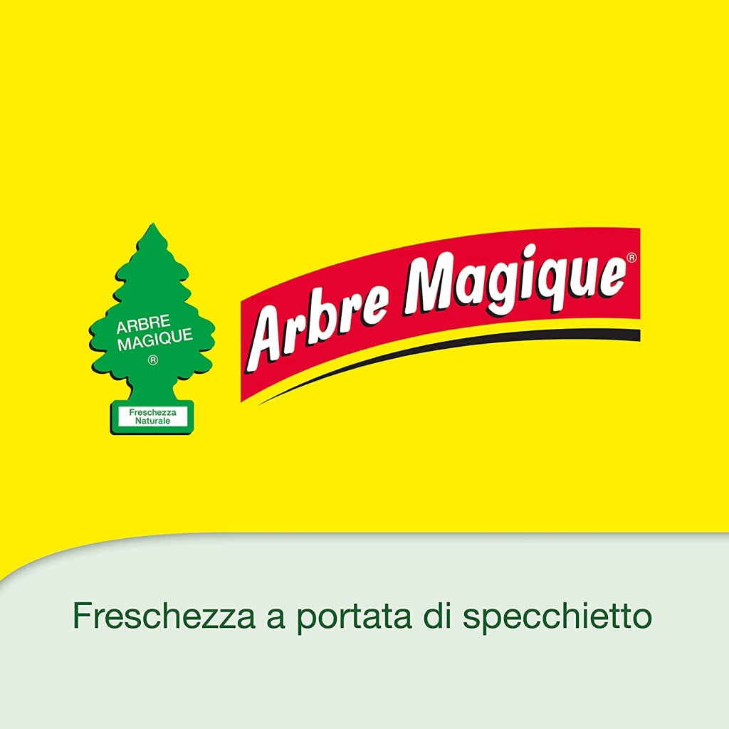 Profumatore Auto, Durata fino a 7 Settimane, Made in Italy, 6 Unità, Brezza di Mykonos, Arbre Magique
