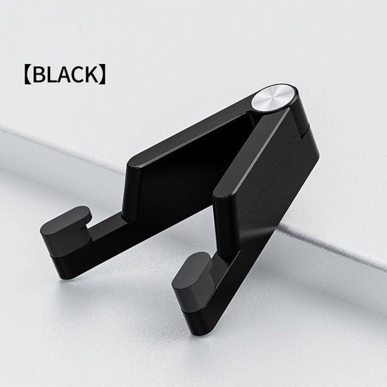 Sostegno per telefono da tavolo in alluminio, offre una soluzione stabile e elegante per il vostro dispositivo - Nero