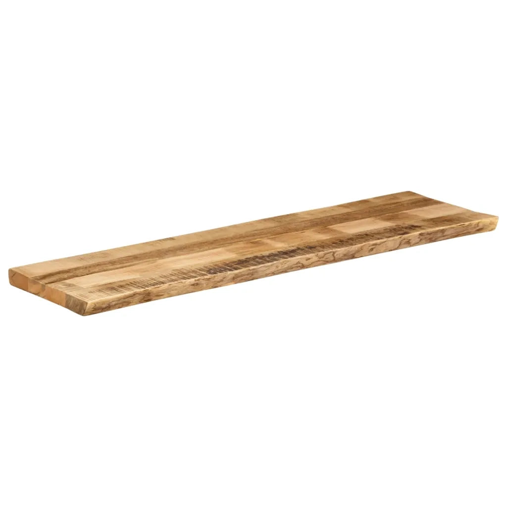 Piano Tavolo Bordi Vivi 180x40x2,5 cm Legno di Mango Grezzo 370665
