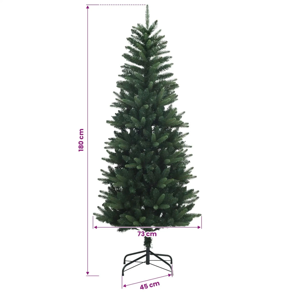 Artificial Hinged Christmas Tree 180 cm PE e PVC Verde 42052634