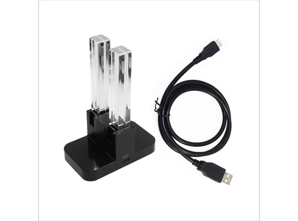 DOBE TNS-875 Base di Ricarica 4 in 1 per Joy-Con Nintendo Switch Stazione di Ricarica Controller con Indicatori LED e Cavo USB-C Nero