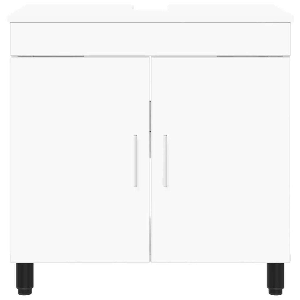 Mobiletto da bagno Bianco 60 x 35 x 60 cm Legno ingegnerizzato