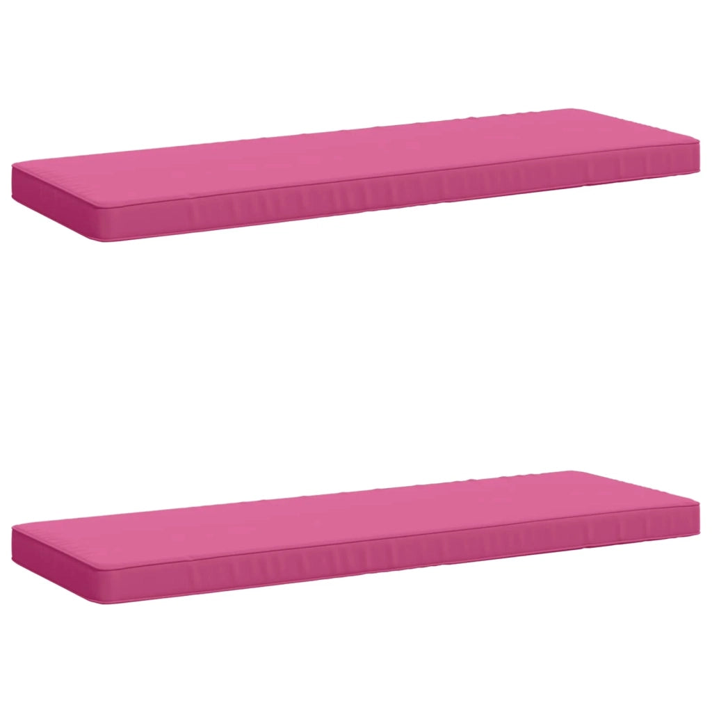 Cuscini per Panchina a 2 Pezzi VUGHT 2 pz 100% Poliestere Rosa 951217