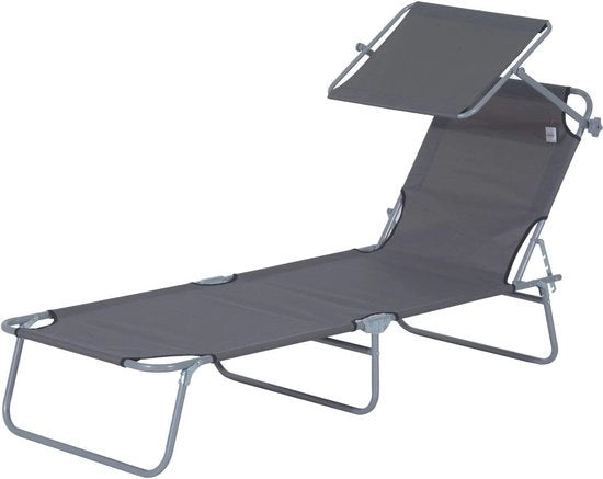Ligstoel estensibile per zona esterna - Letto estensibile per giardino, balcone e spiaggia
