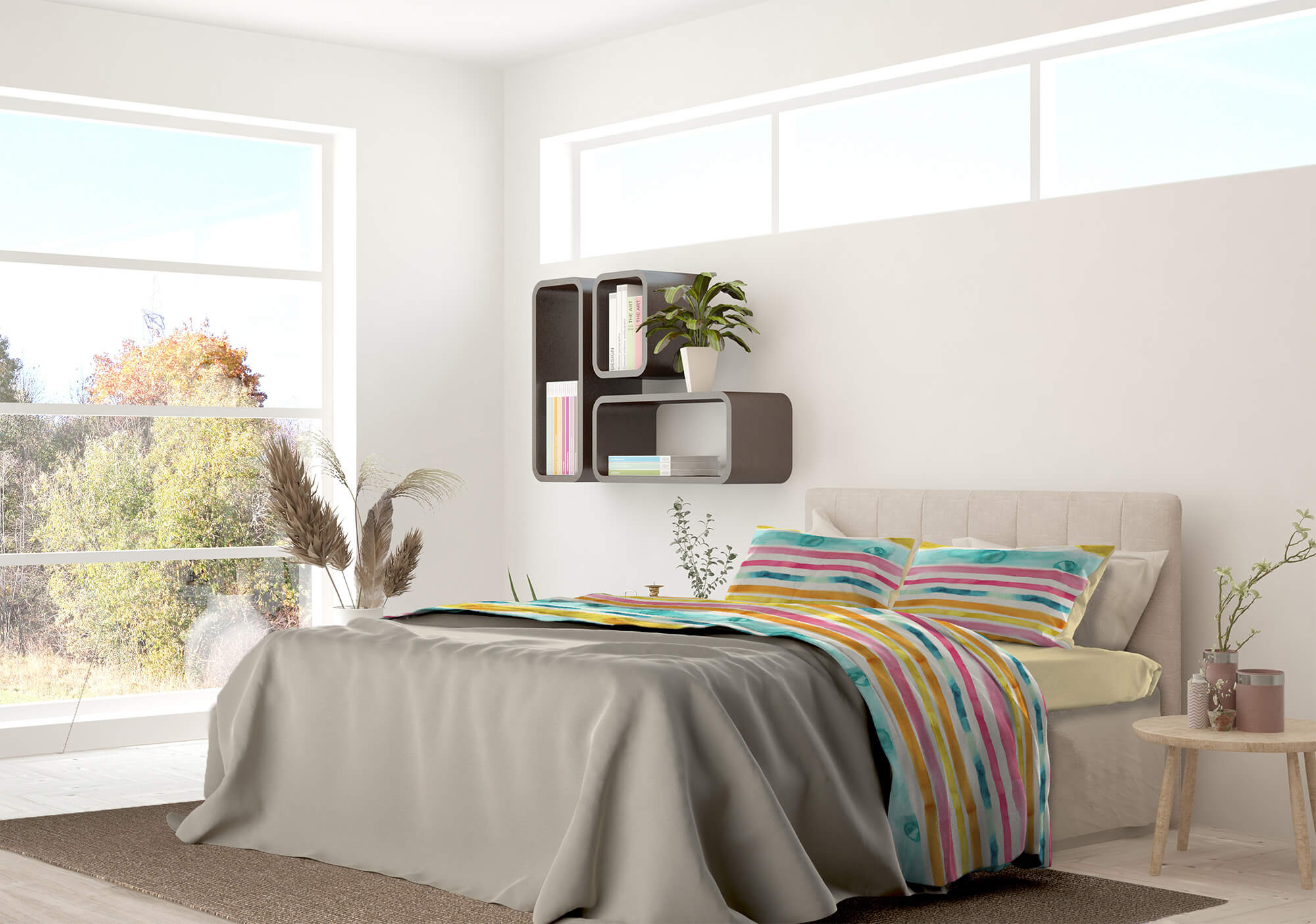 Set Lenzuola 1 Piazza e Mezzo con Stampa Sopra Sotto e Federe Fez