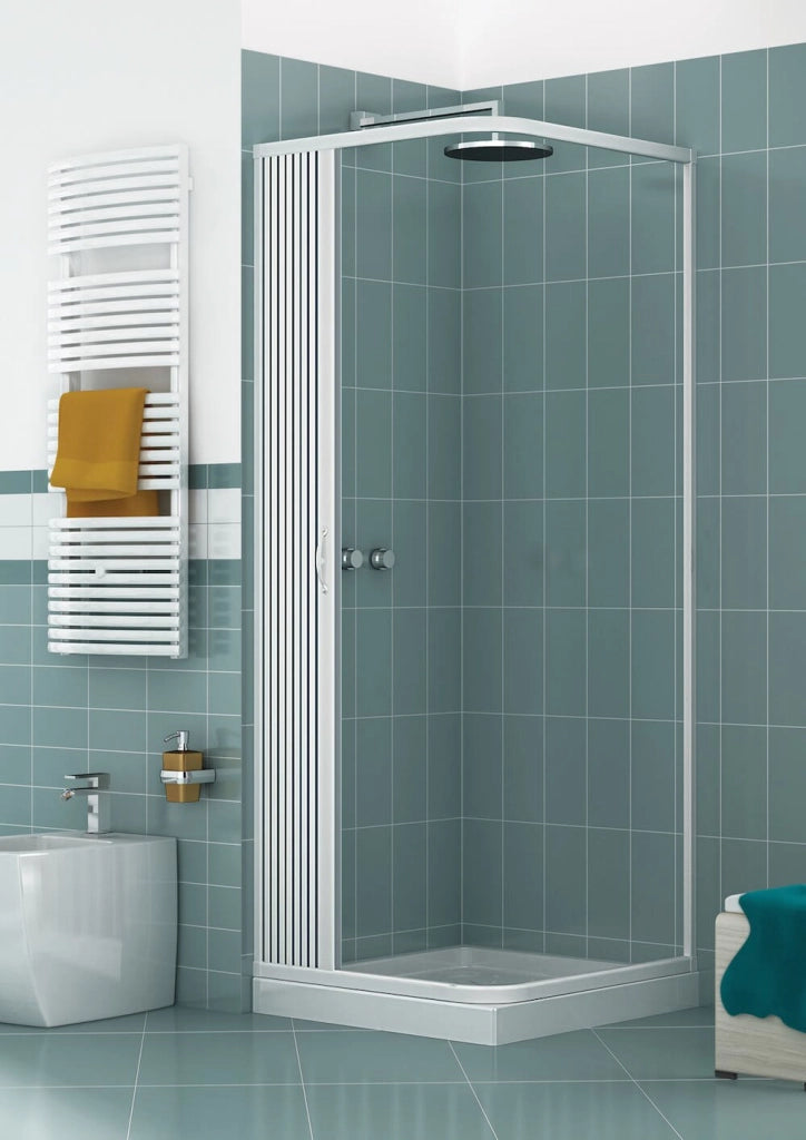 Box doccia Luna 70x90 cm in pvc apertura soffietto laterale