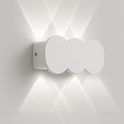 Applique da Muro 6 Led Lampada a Parete Bianca con Luce Bianco Freddo 15x8x3cm